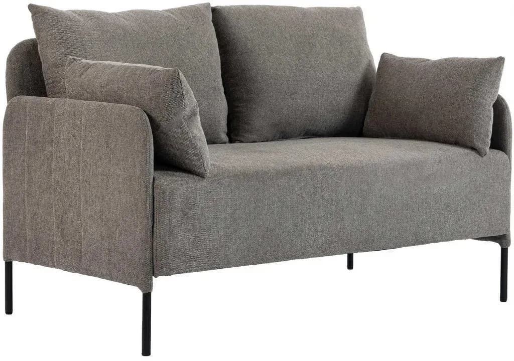 Couch 2-Sitzer Schwarz