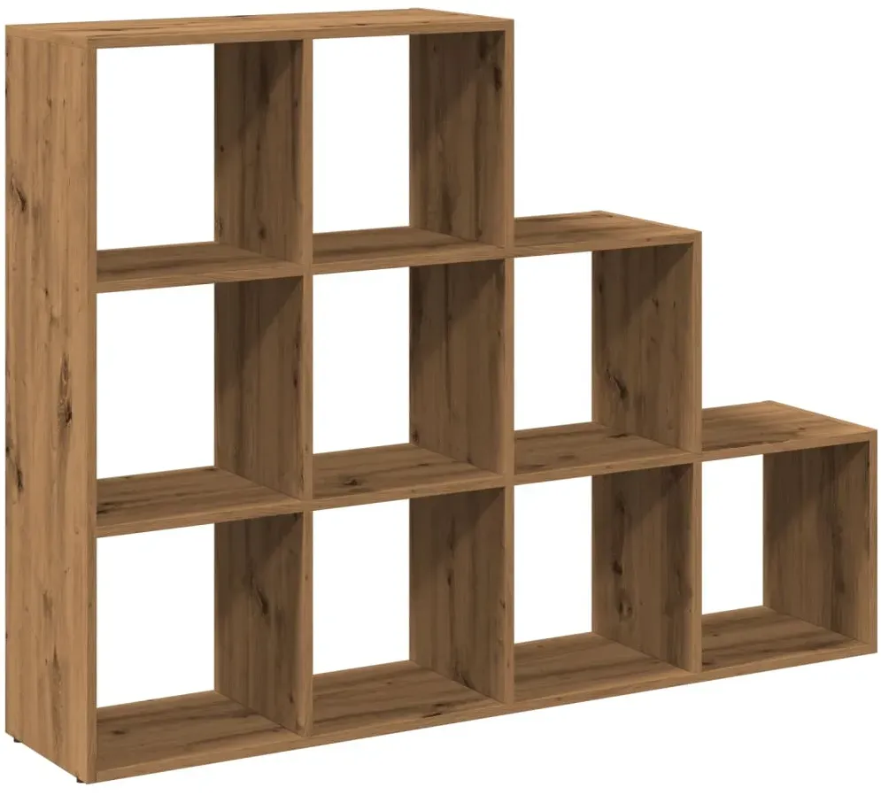 Raumteiler-Bücherregal 3 Stufen 137,5 x 29 x 103,5 cm Braun
