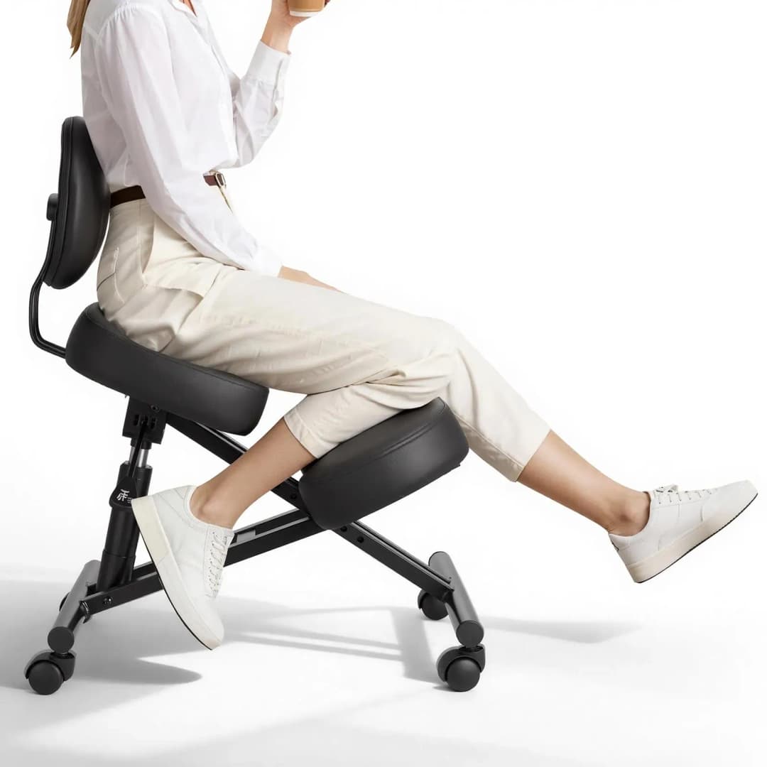 Kniestuhl Ergonomisch Schwarz