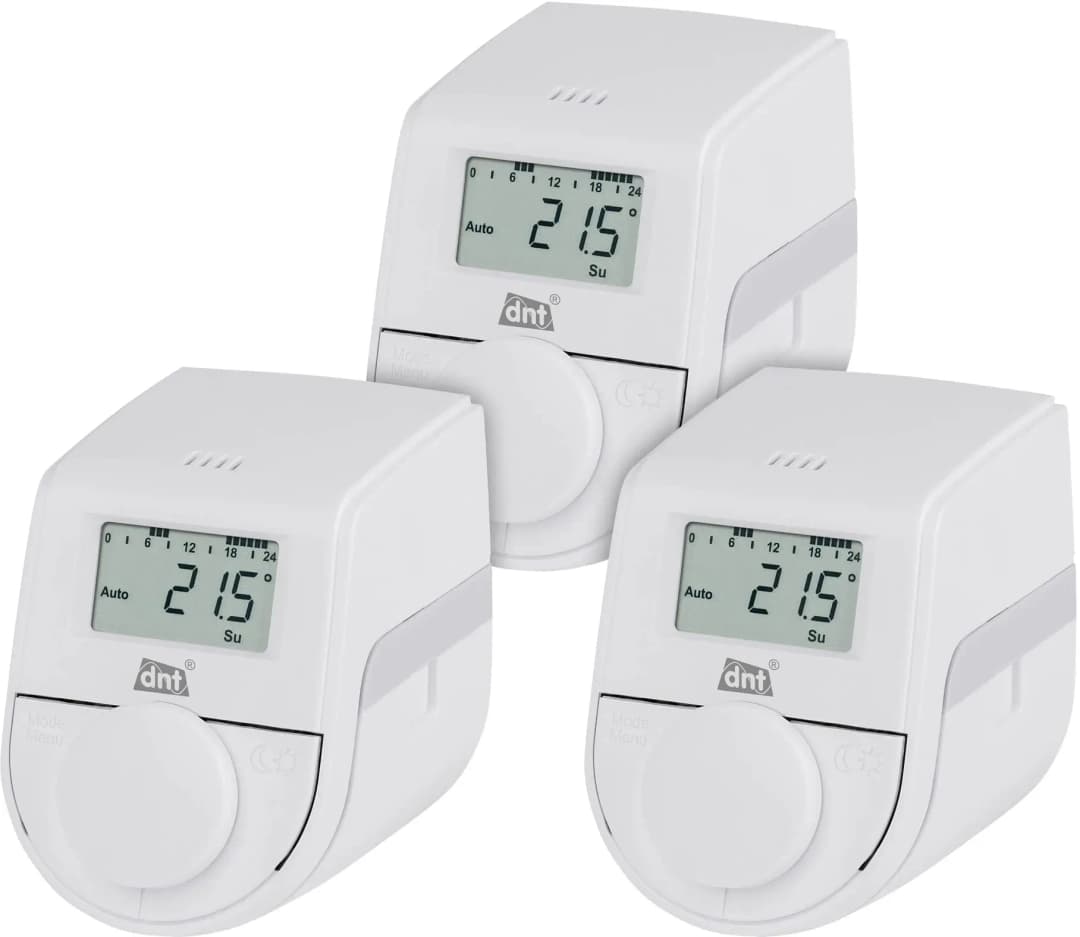 Heizkörperthermostat 3er-Set Stand-Alone ca 4 Jahre Batterielaufzeit
