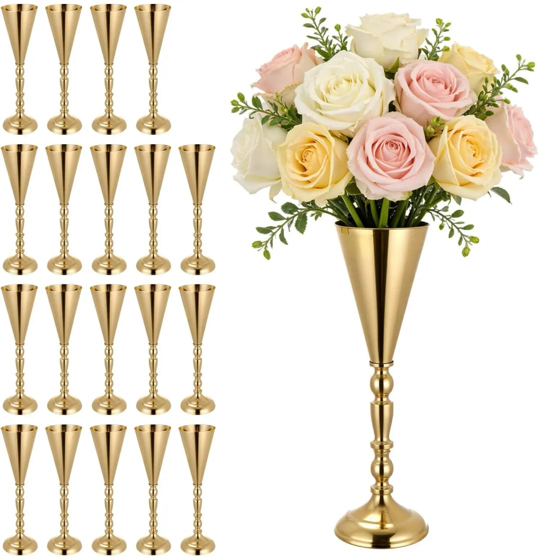 Blumenvase Gold 43 cm