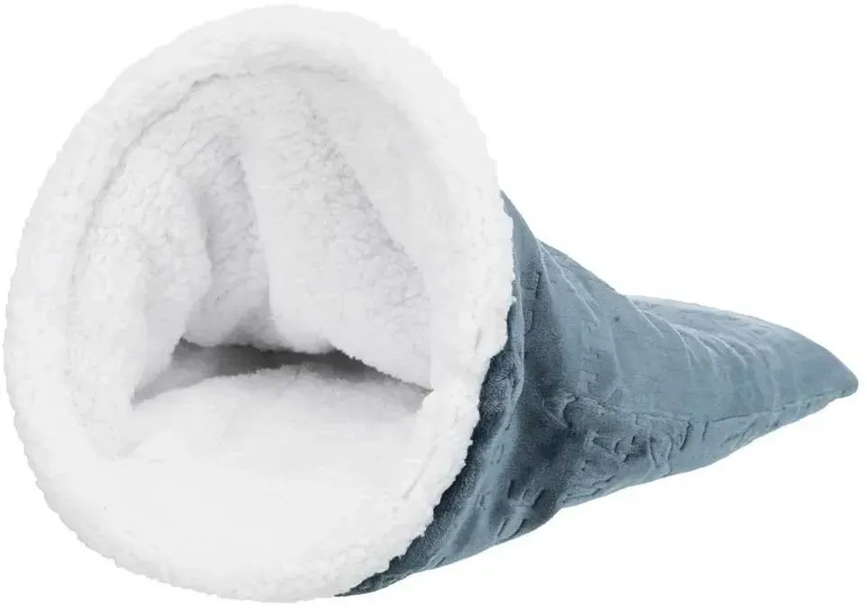 Kuschelsack Paul Ø 40 x 60 cm blau/weiß