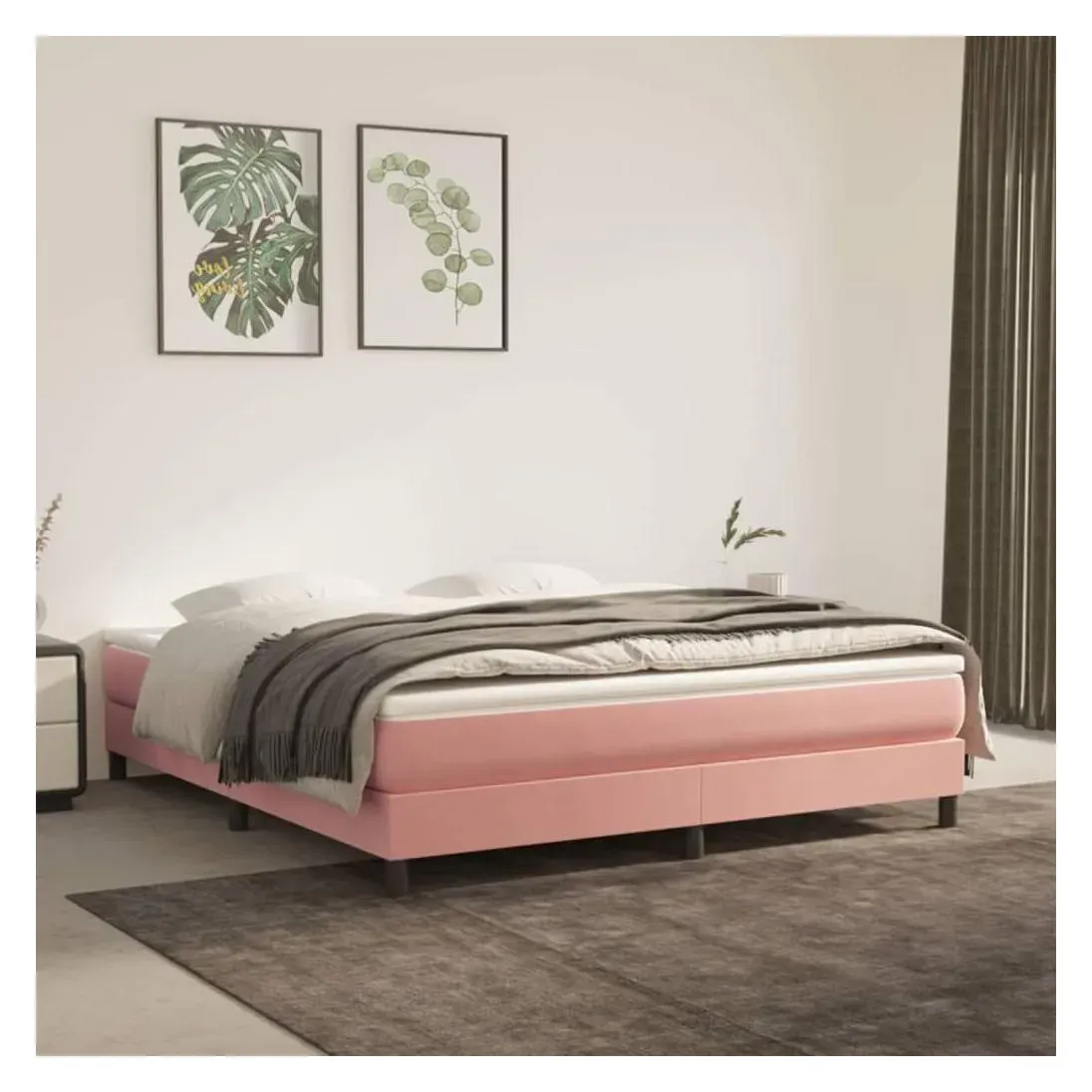 Boxspringbettgestell 180 x 200 cm Rosa