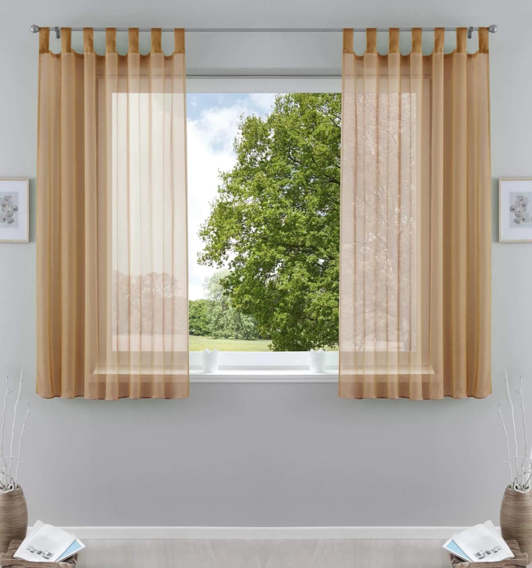 Schlaufenschal 140 x 175 cm Transparent 2 St.