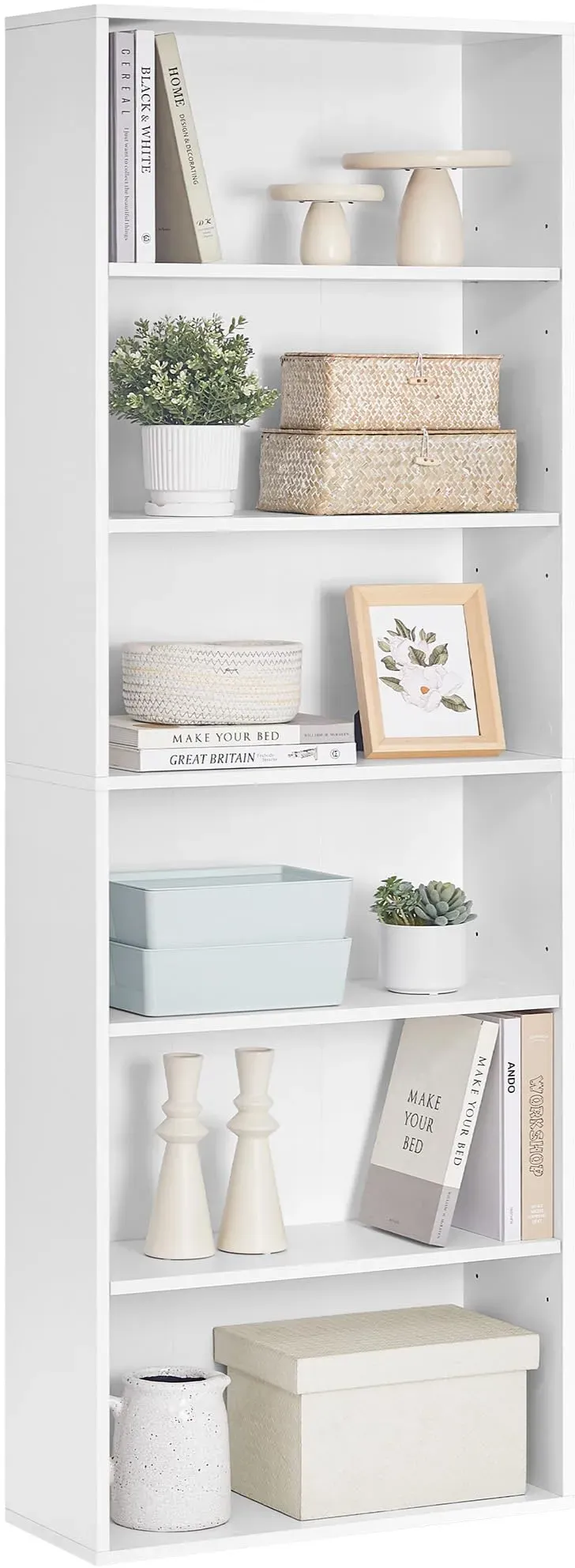 Bücherregal 60 x 24 x 178,5 cm Weiß