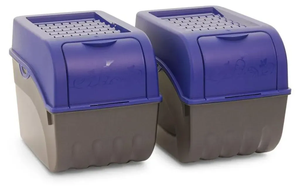 Aufbewahrungsbox 2x 9,0 l marineblau