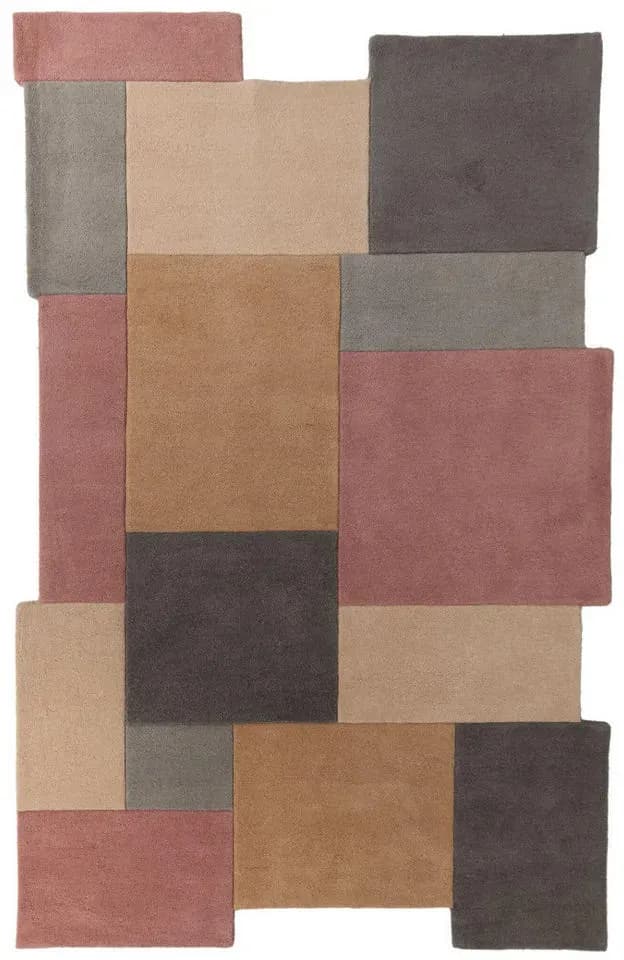 Thames Eva Wollteppich 200 x 290 cm Grau/Rosa