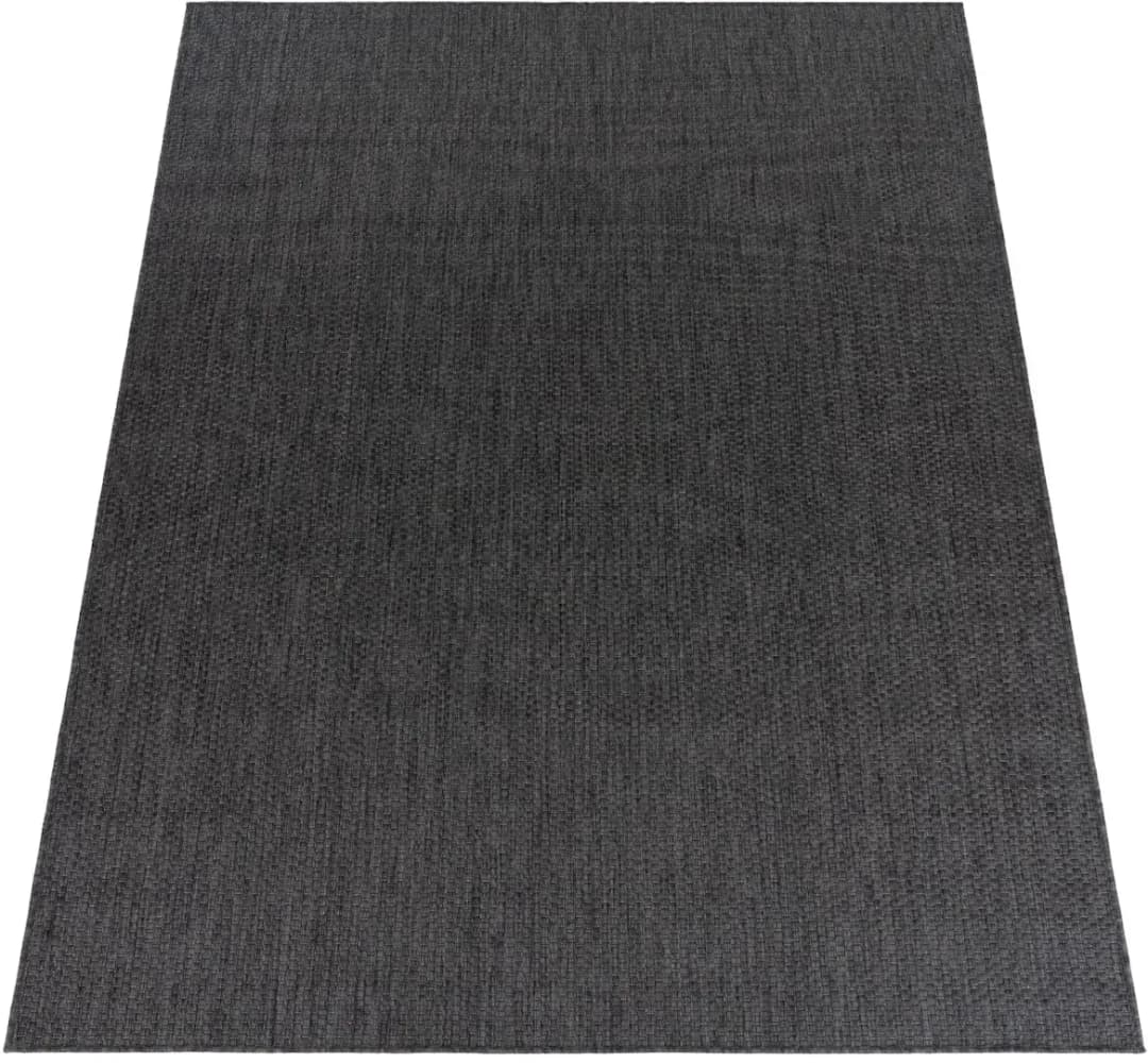 Unifarben Kurzflorteppich 300 x 400 cm Anthrazit