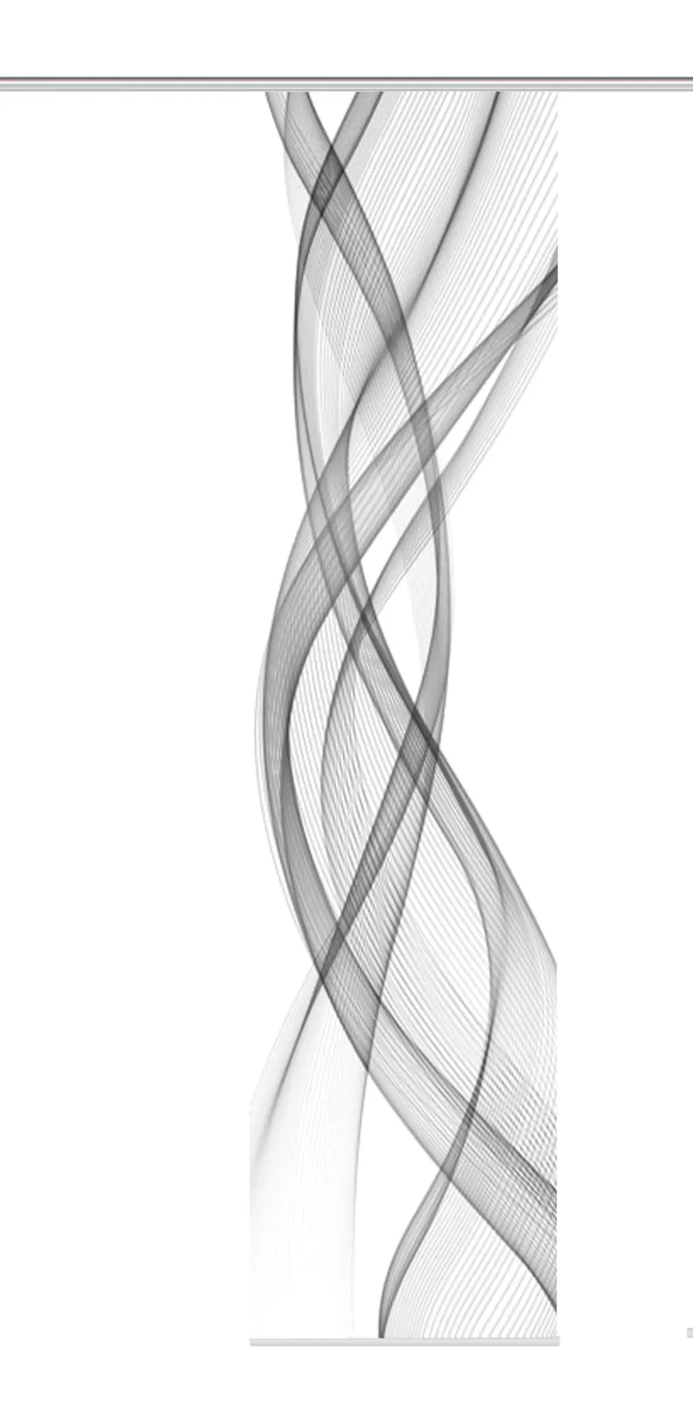 FERROL Schiebevorhang Klettband 60 x 245 cm Grau 1 St.