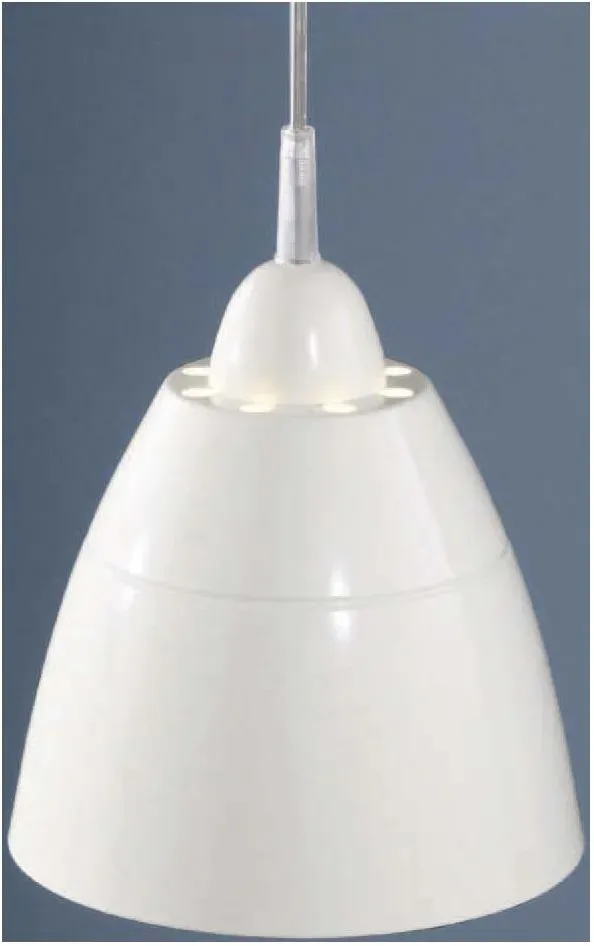 Böhmer 2-flg. E27 57W 60 cm weiß