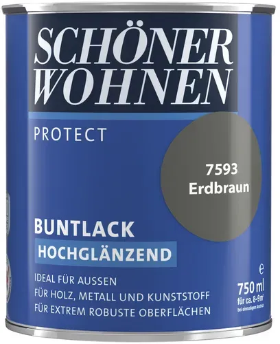Protect Buntlack Erdbraun 0,75 l