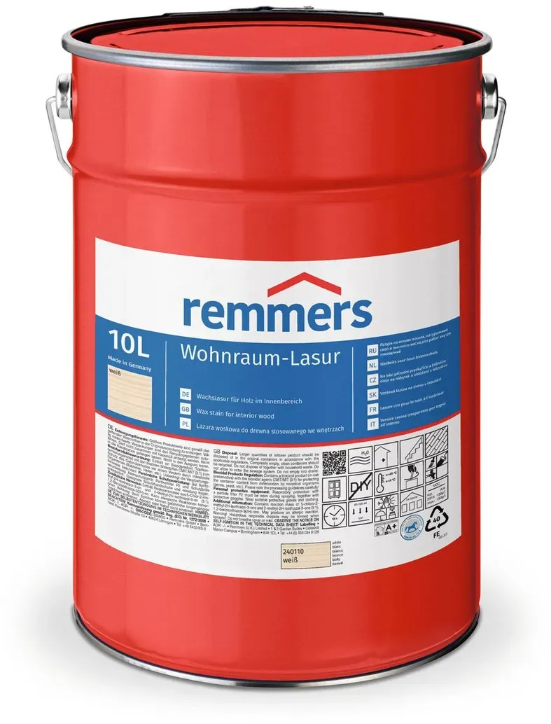 Wohnraumlasur Weiß matt 10 l