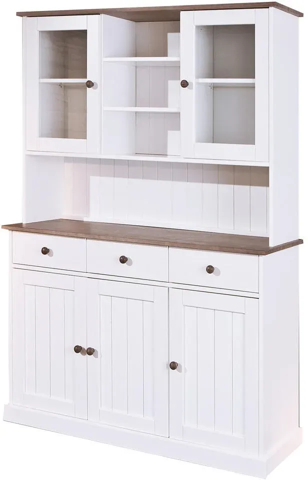 Buffet 131 x 45 x 191 cm Weiß