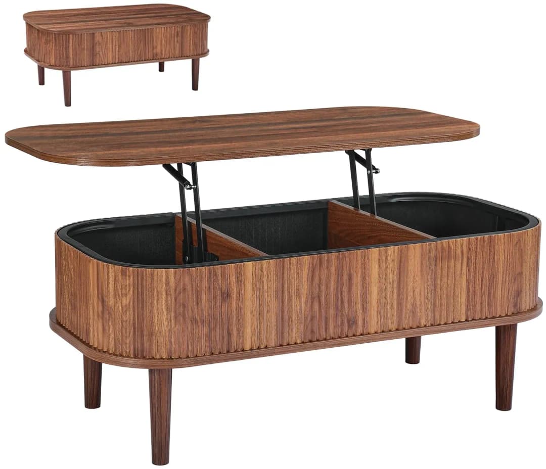 Höhenverstellbar Walnuss 100 x 48 x 40,5-54,5 cm