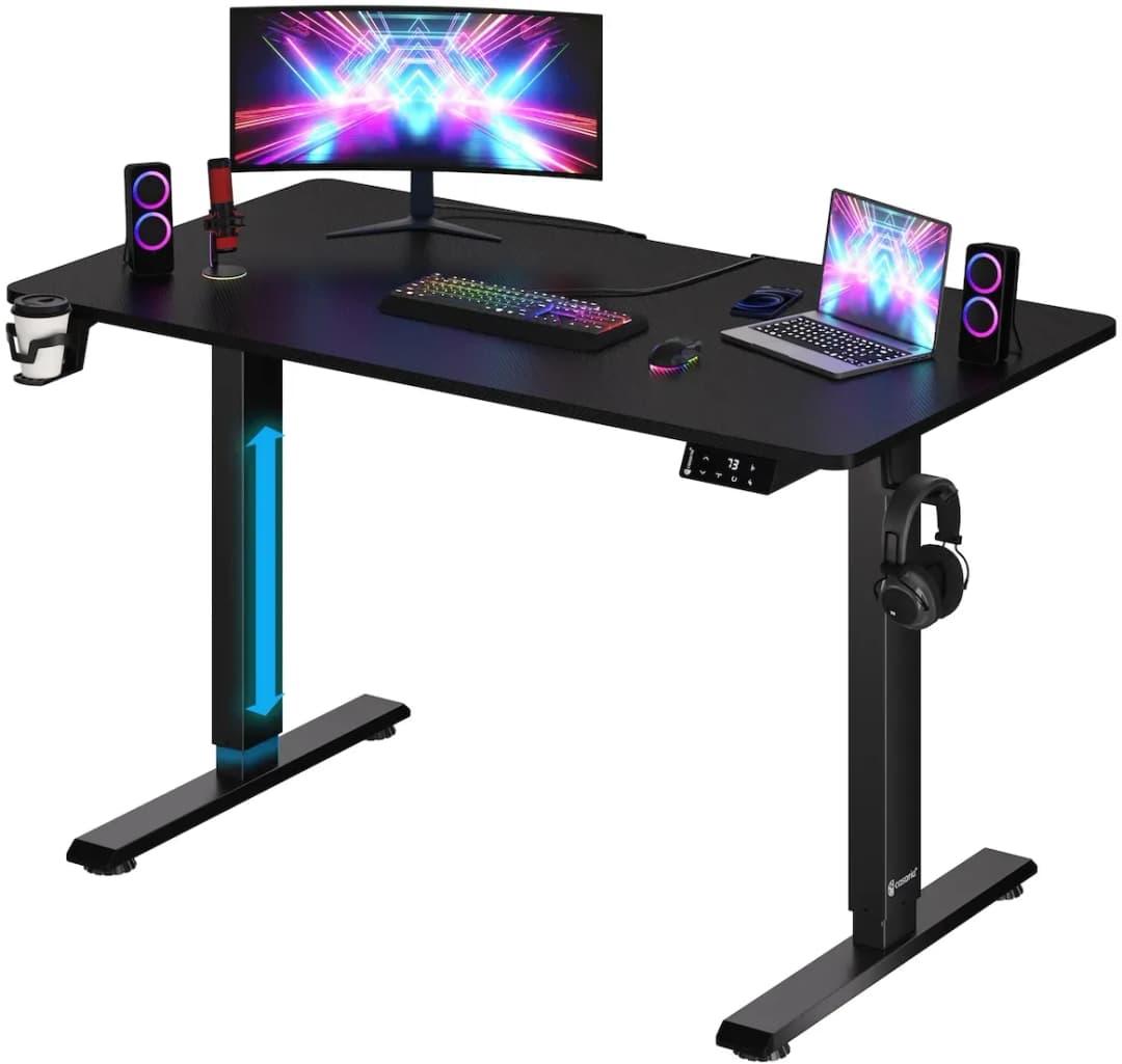 Schreibtisch Gaming-Tisch Schwarz