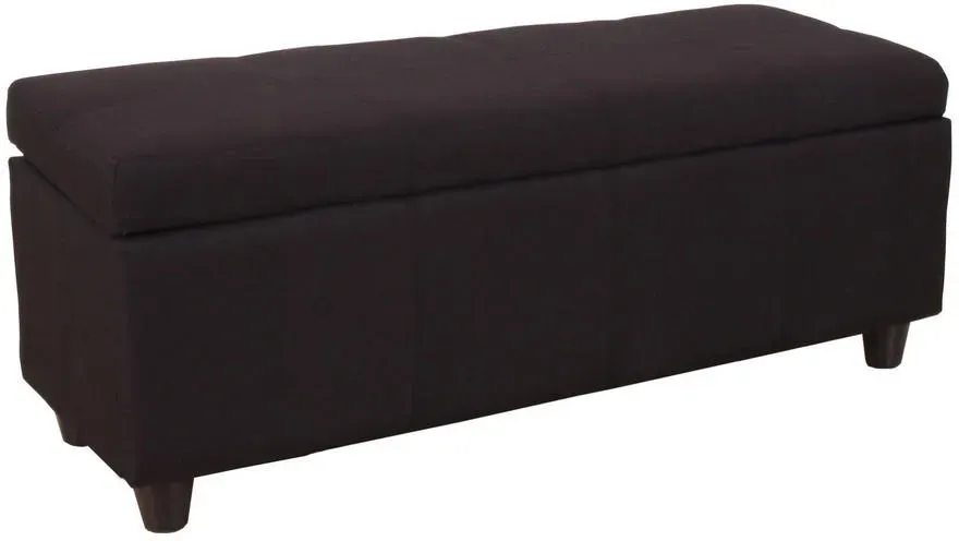 Sitzbank Kriens Schwarz 45 x 114 x 45 cm