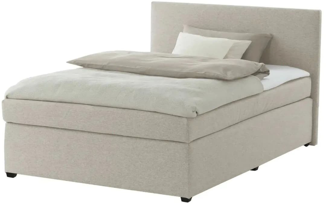 Boxspringbett 147 x 200 cm H3 Beige