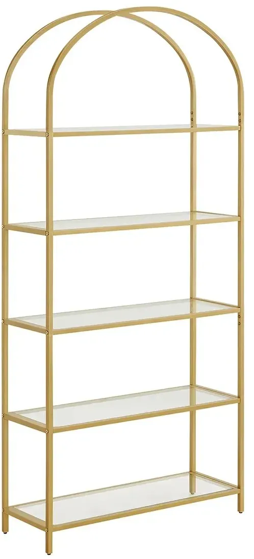 Bücherregal 83 x 30,2 x 183,5 cm Gold