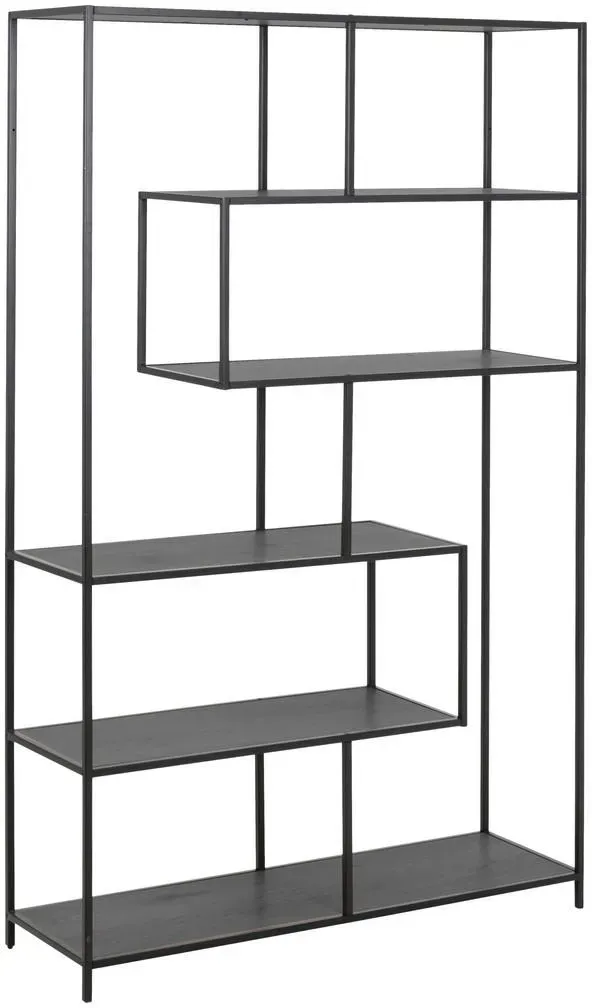 Bücherregal Seaford 114 x 35 x 185 cm Schwarz