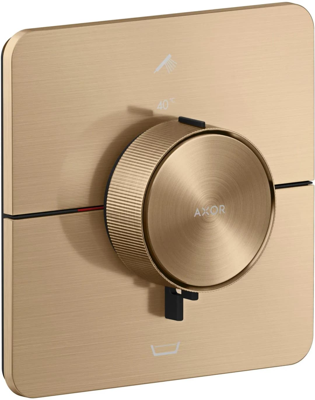 AXOR ShowerSelect ID Duschthermostat Unterputz softsquare für 2 Verbraucher Brushed Bronze 36755140
