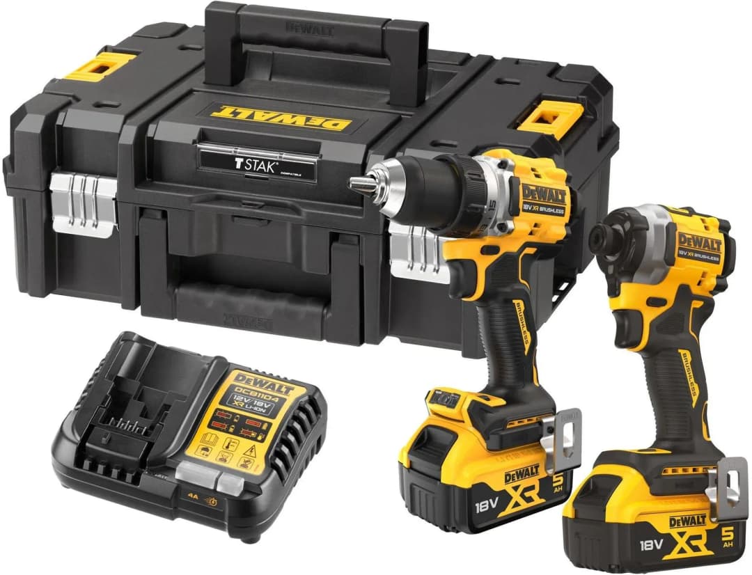 DCD800 und DCF850 inkl. 2 x 5,0 Ah + Lader in TSTAK