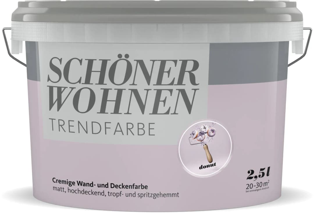 Trendfarbe Donut rosa matt 2,5 l