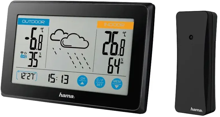 Touch Wetterstation Schwarz 186314