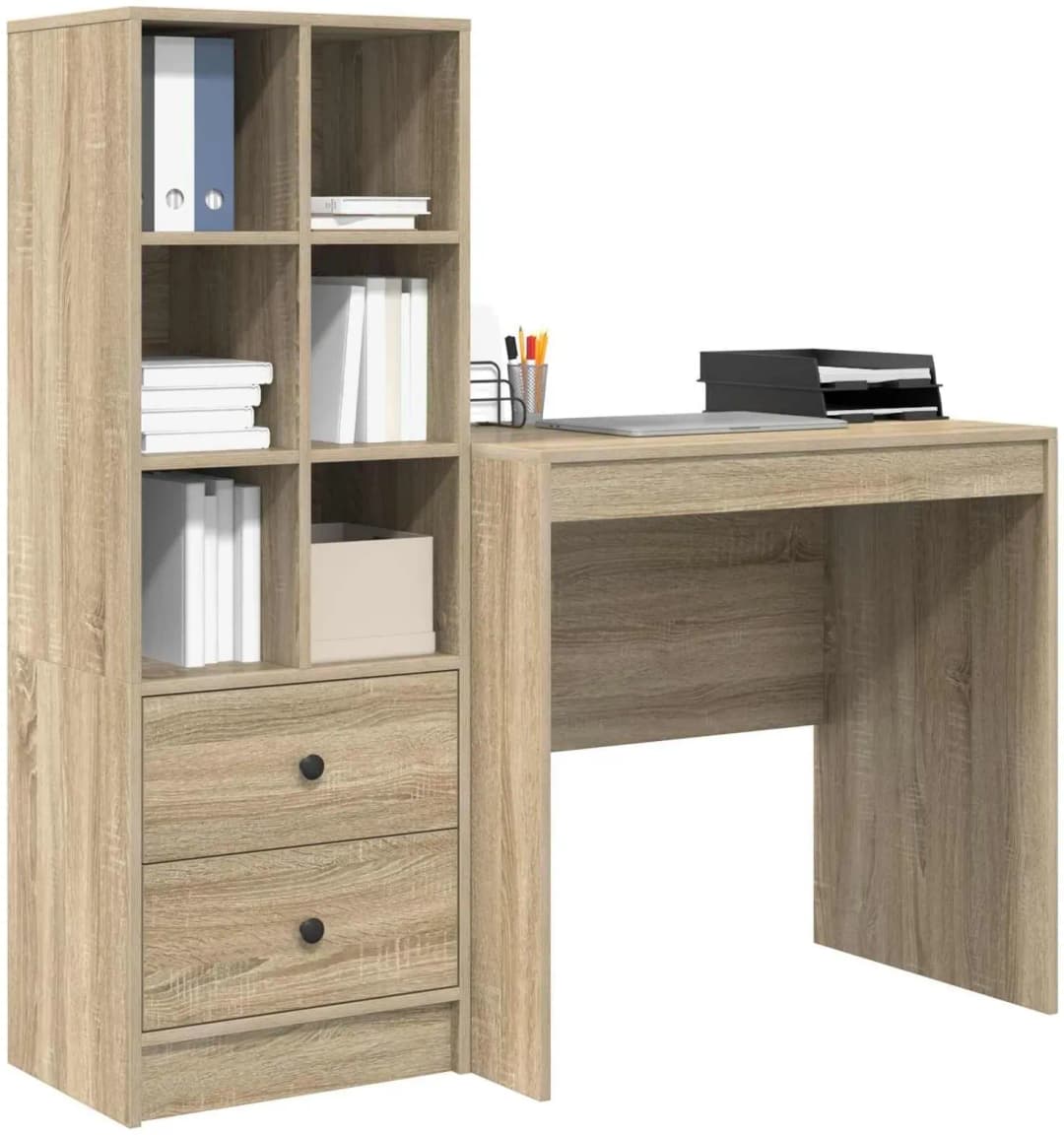 Schreibtisch Sonoma Eiche / Braun