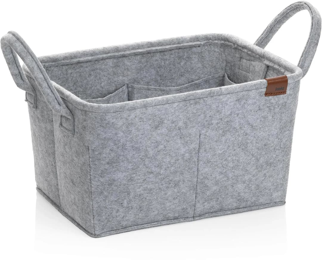 Aufbewahrungskorb Fay Filz 35 x 25 x 20 cm grau