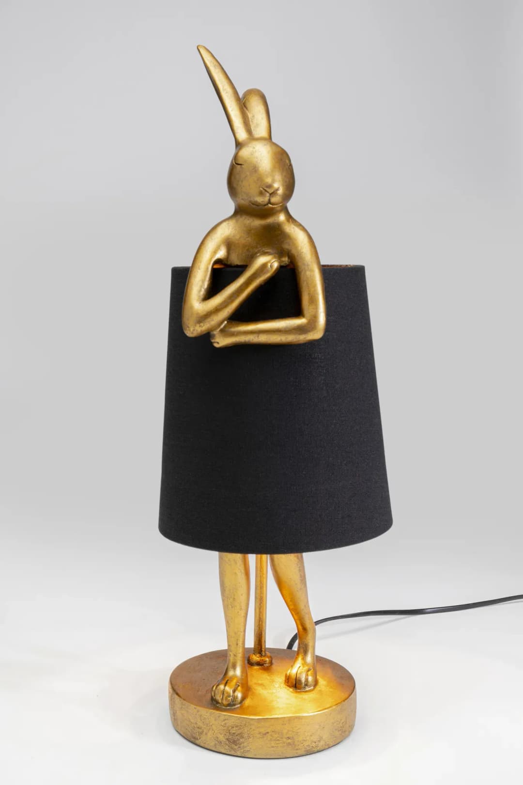 Tischleuchte Animal Rabbit gold/schwarz, 50cm