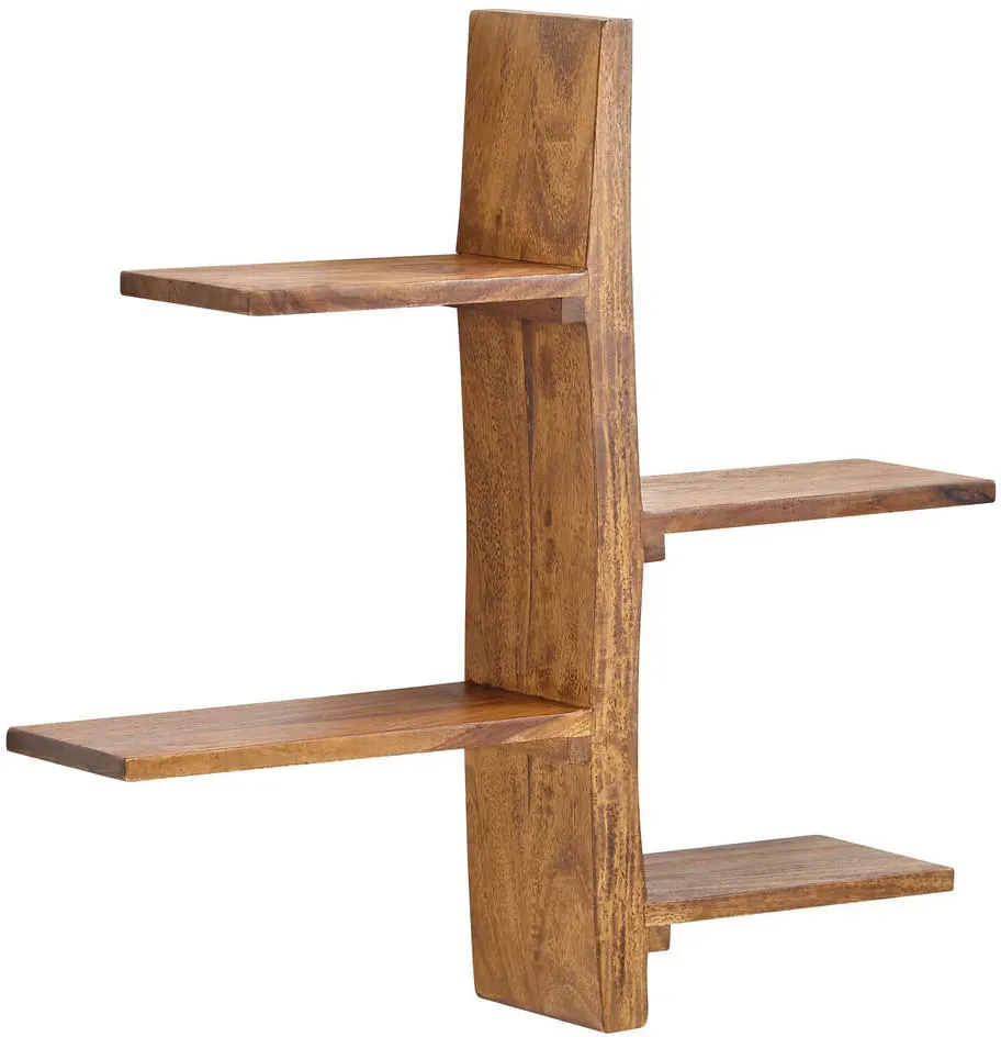 Wandregal Baum-Form 58 x 15 x 60 cm Braun