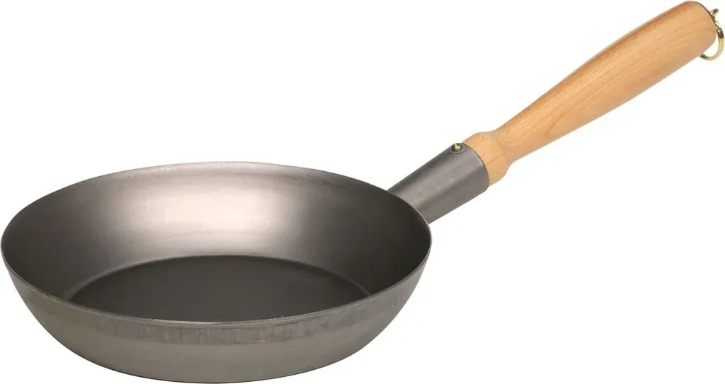 Schwarzemail Holzknechtpfanne 24 cm silber