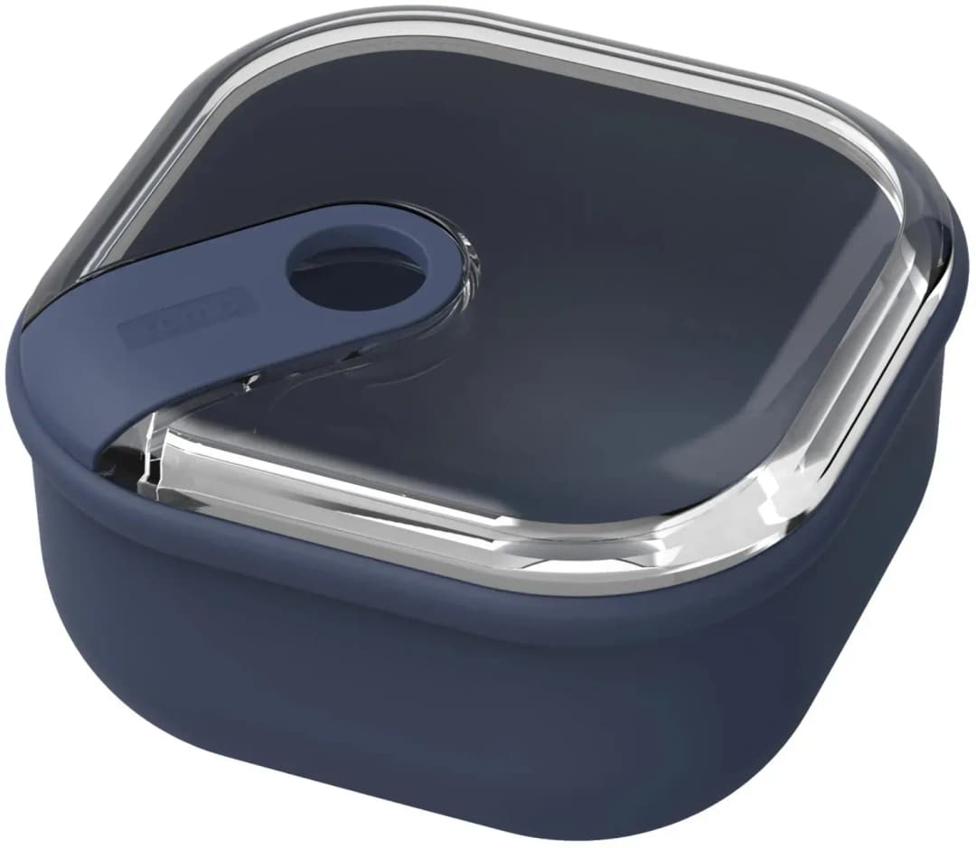 Frischhaltedose quadratisch blau 10,5 x 10,5 x 5,5 cm 0,43 l