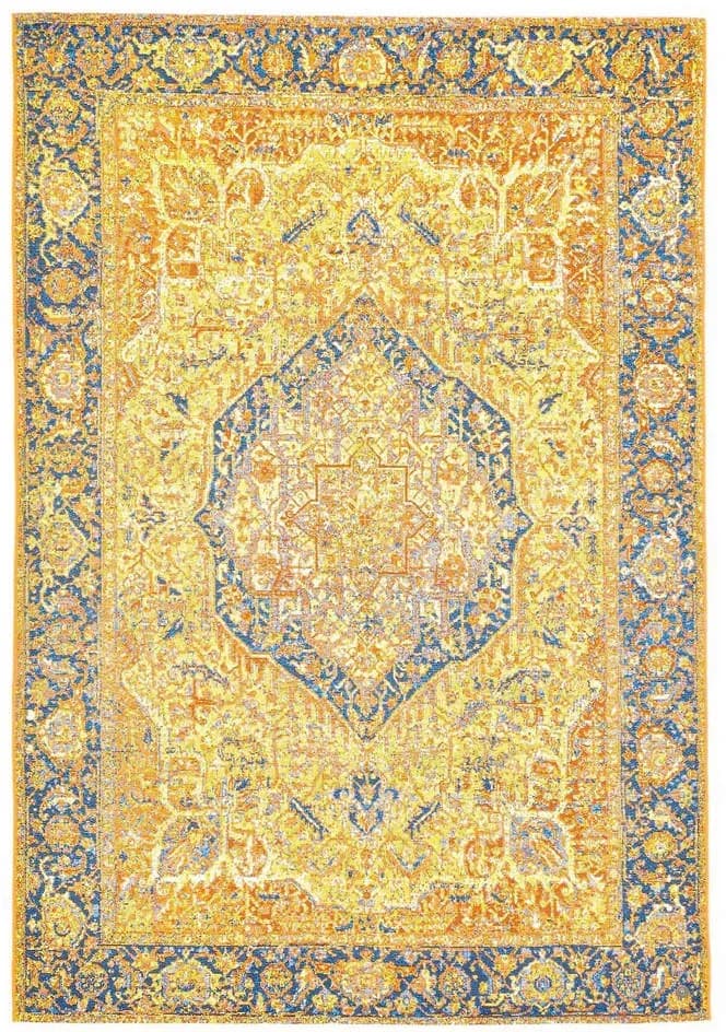 Funky Outdoor Orient One Orientteppich 80 x 165 cm Gold