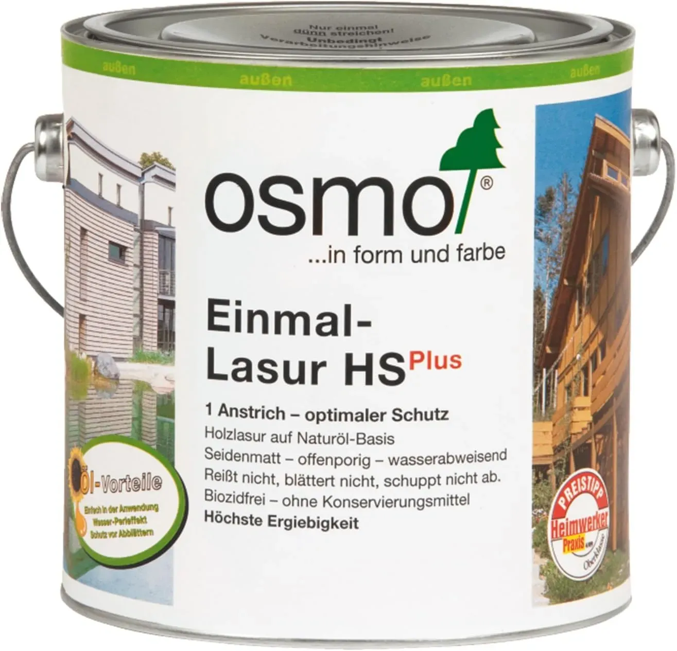 Einmal-Lasur HSPlus 750 ml fichte weiß