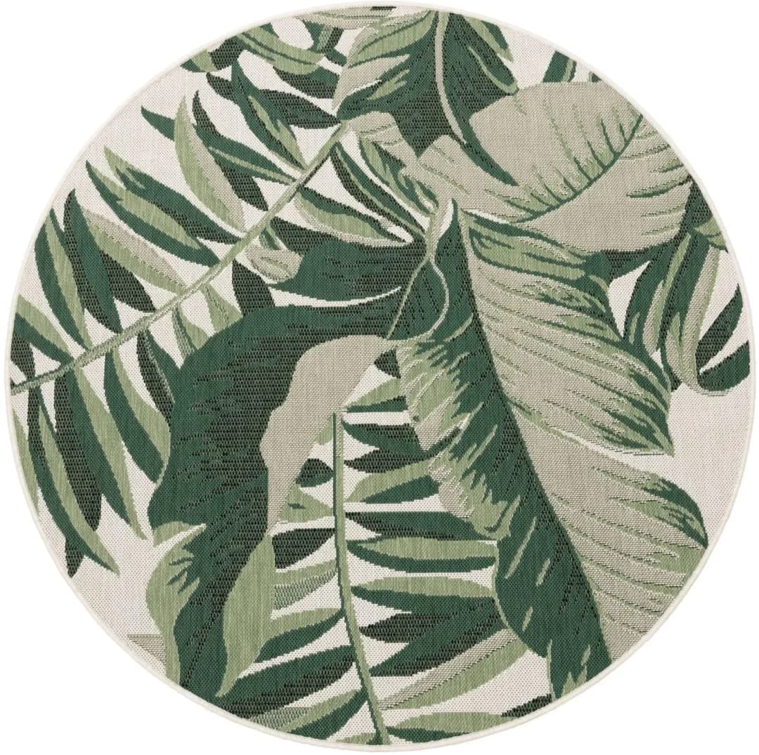 Outdoor Teppich Ø 120 cm Grün