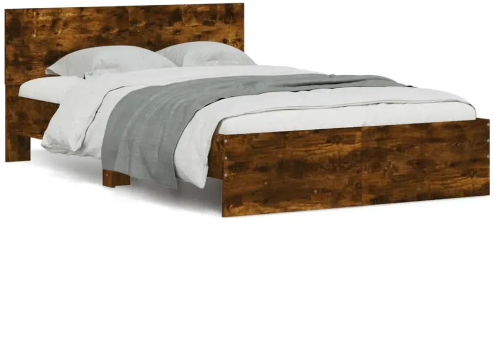 Bettgestell 120 x 200 cm Braun