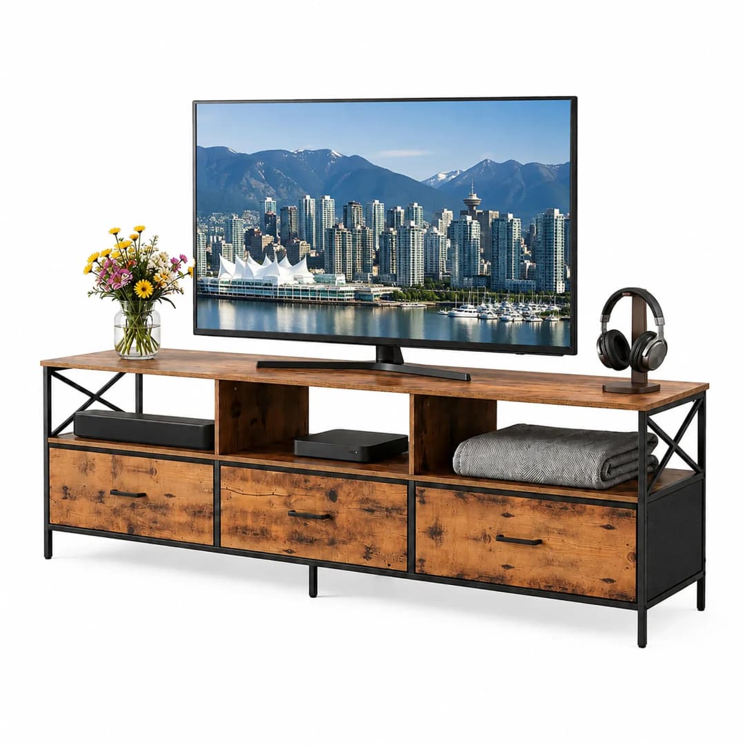 TV-Lowboard 147x50x40 cm Braun/MDF