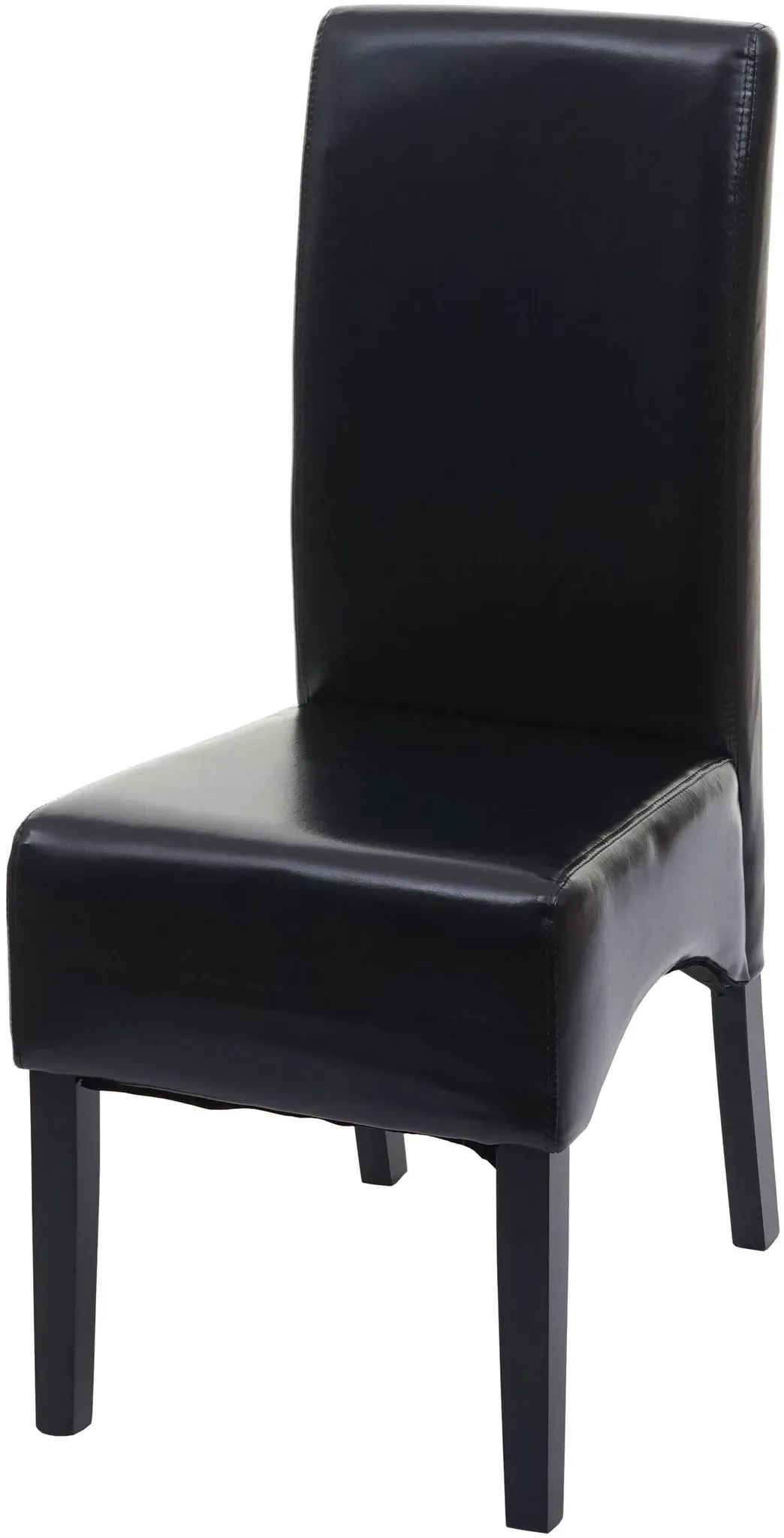 Esszimmerstuhl Crotone Leder schwarz