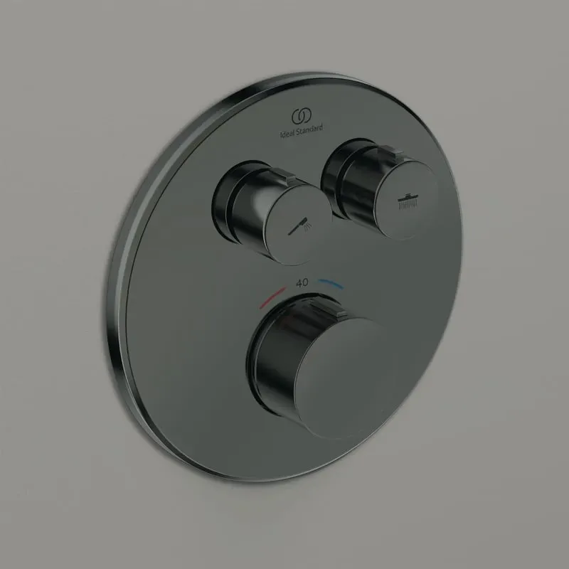 Ceratherm Navigo Duschthermostat rund für 2 Verbraucher Messing A8579A5