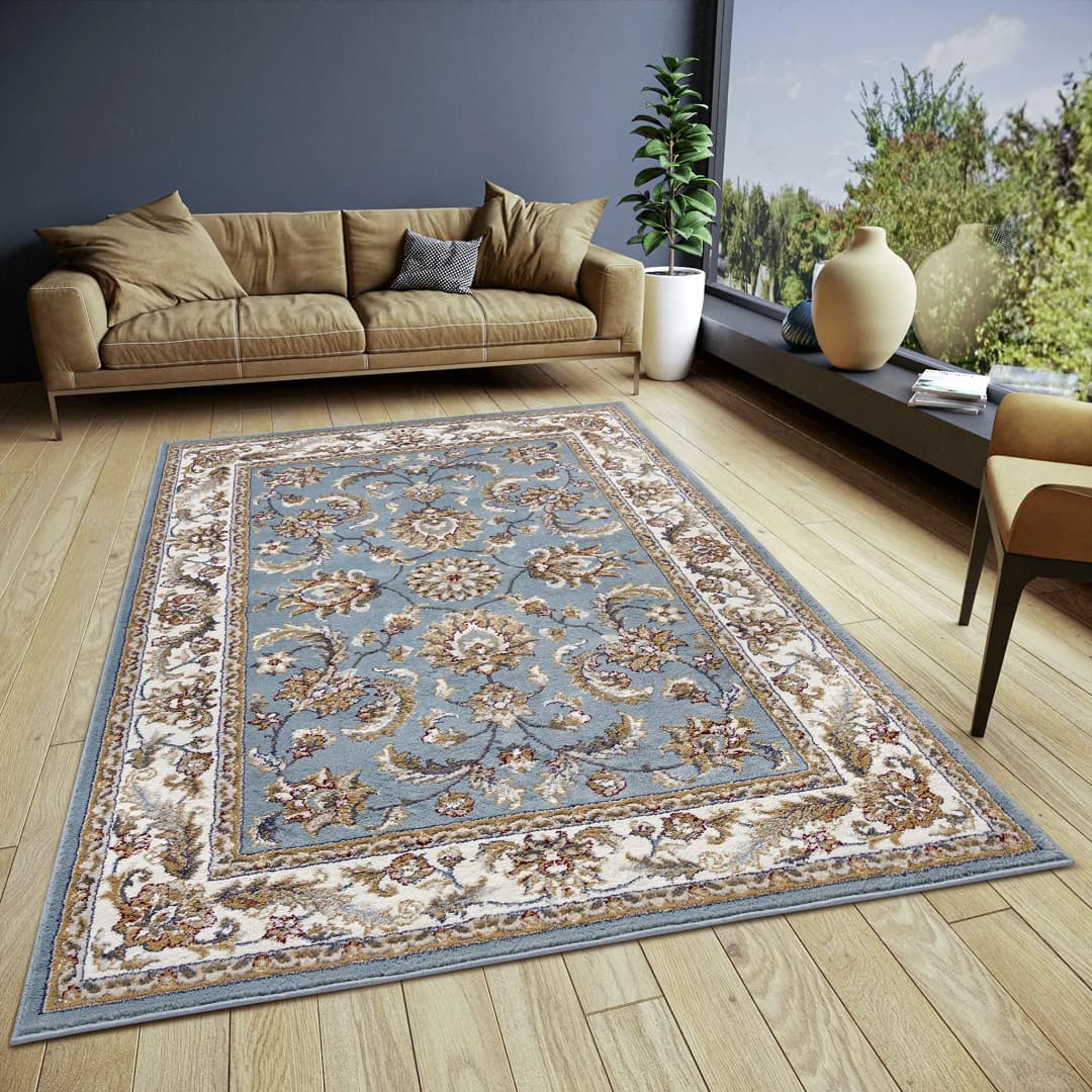 Reni Kurzflorteppich 57 x 90 cm Mint/Creme