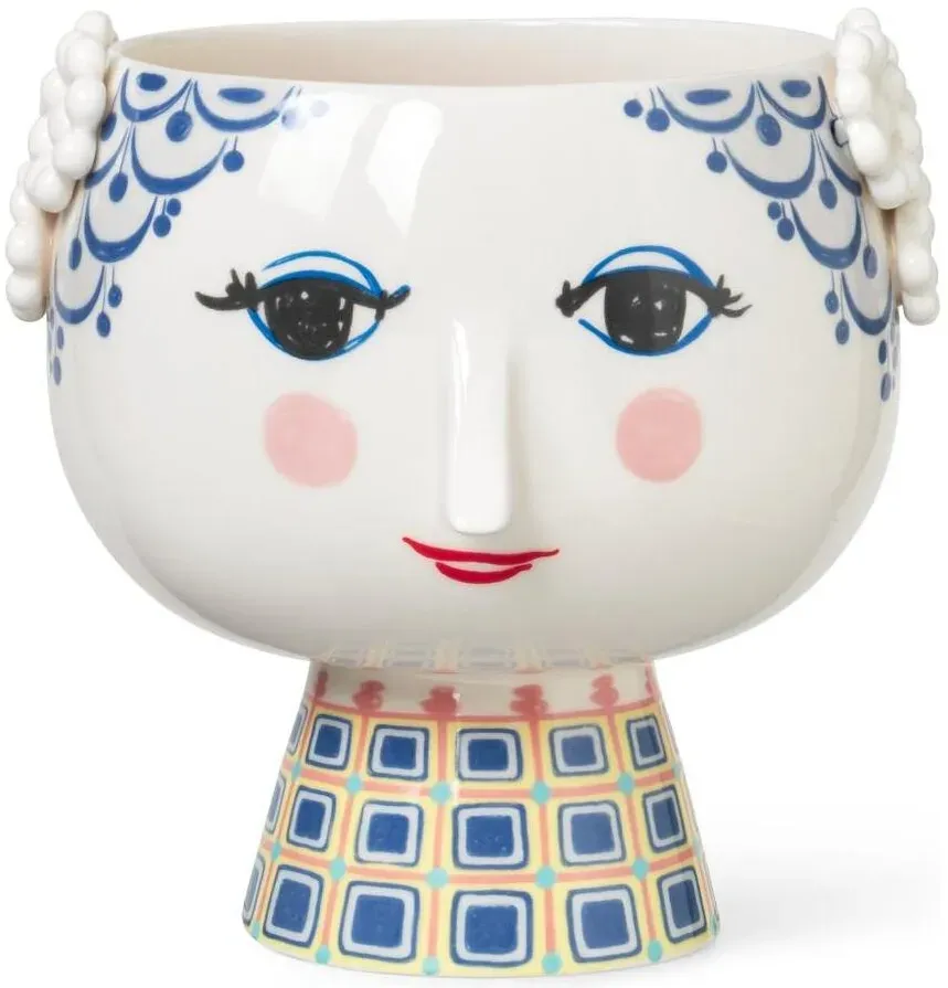 Übertopf Eva 21 cm Blau