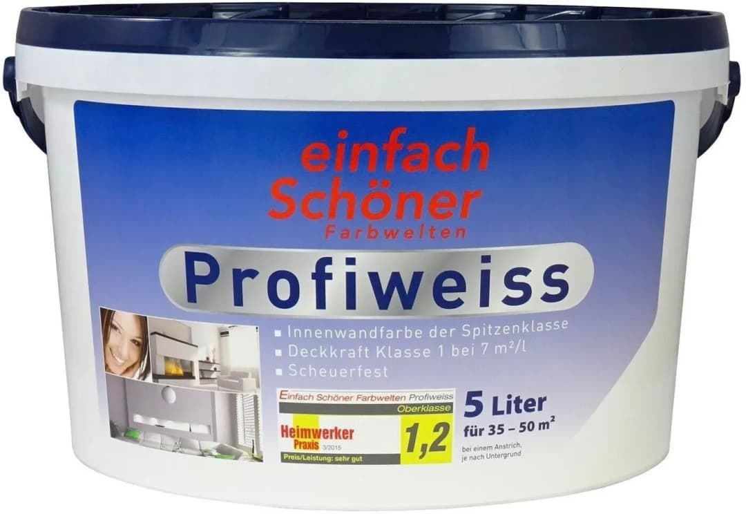 Farbwelten Profiweiss Weiß matt 5 l
