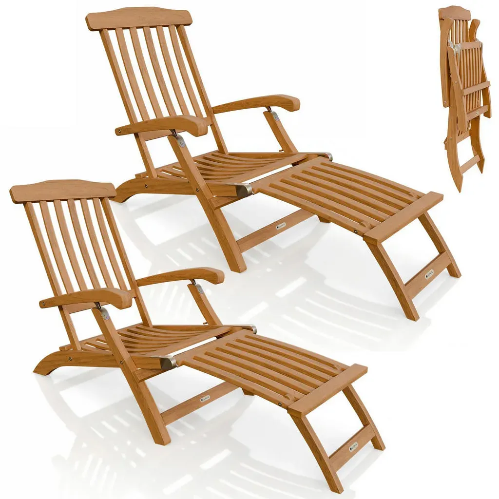 Evia Sonnenliege 196 x 54 x 95 cm Natur