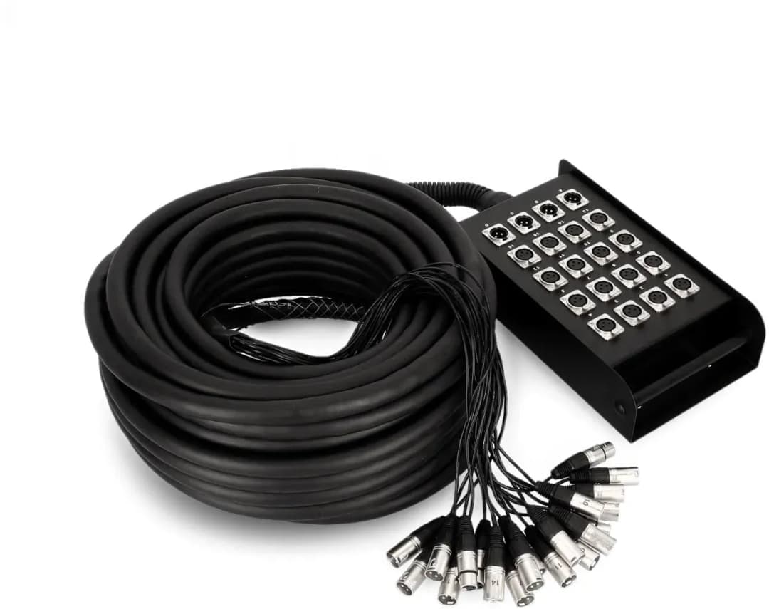 AH Cables K20C15 Multicore Kabel 15m Anzahl Eingänge:16 x Anzahl Ausgänge:4 x