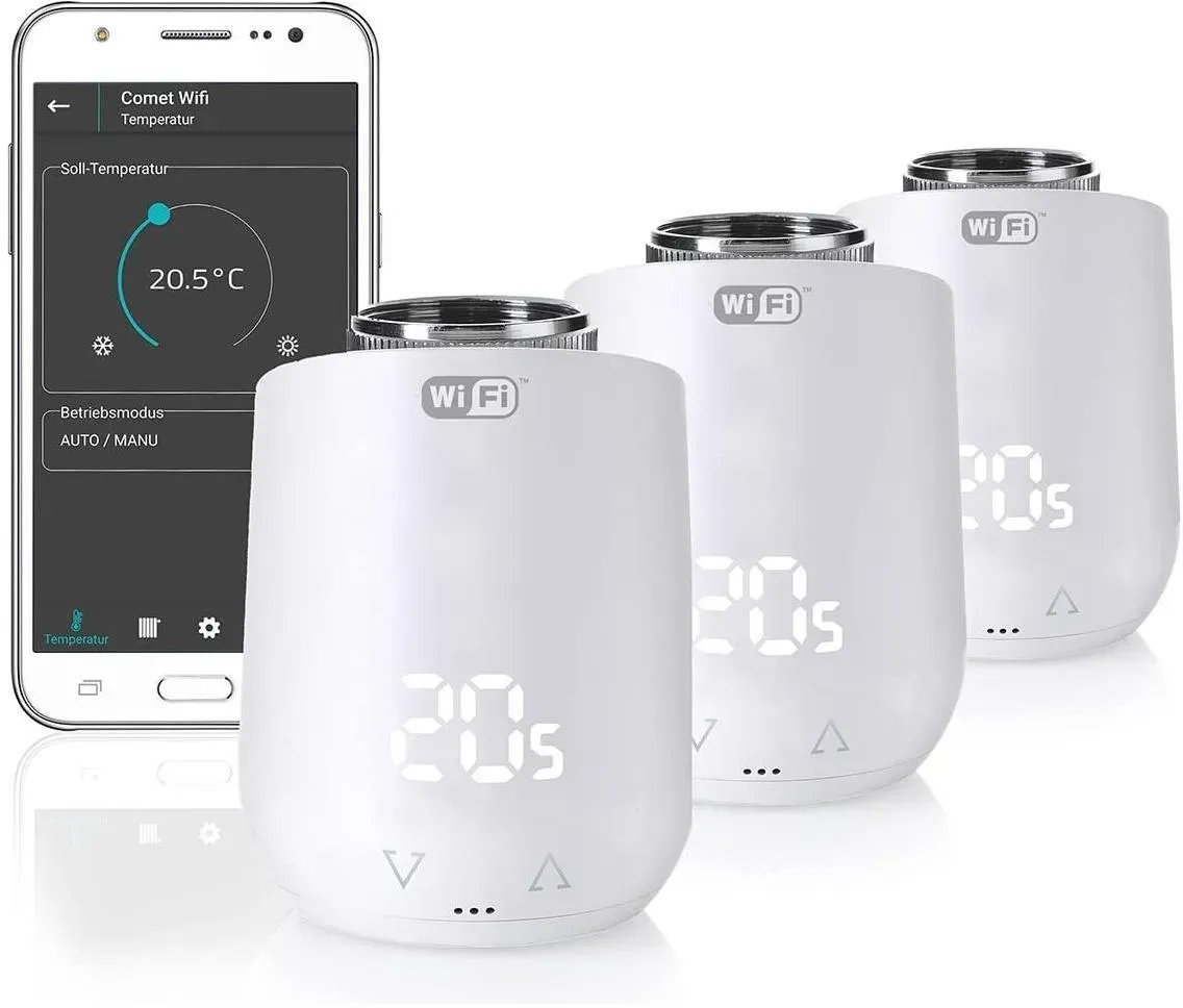Comet WiFi Heizkörperthermostat-Set 3 Stück