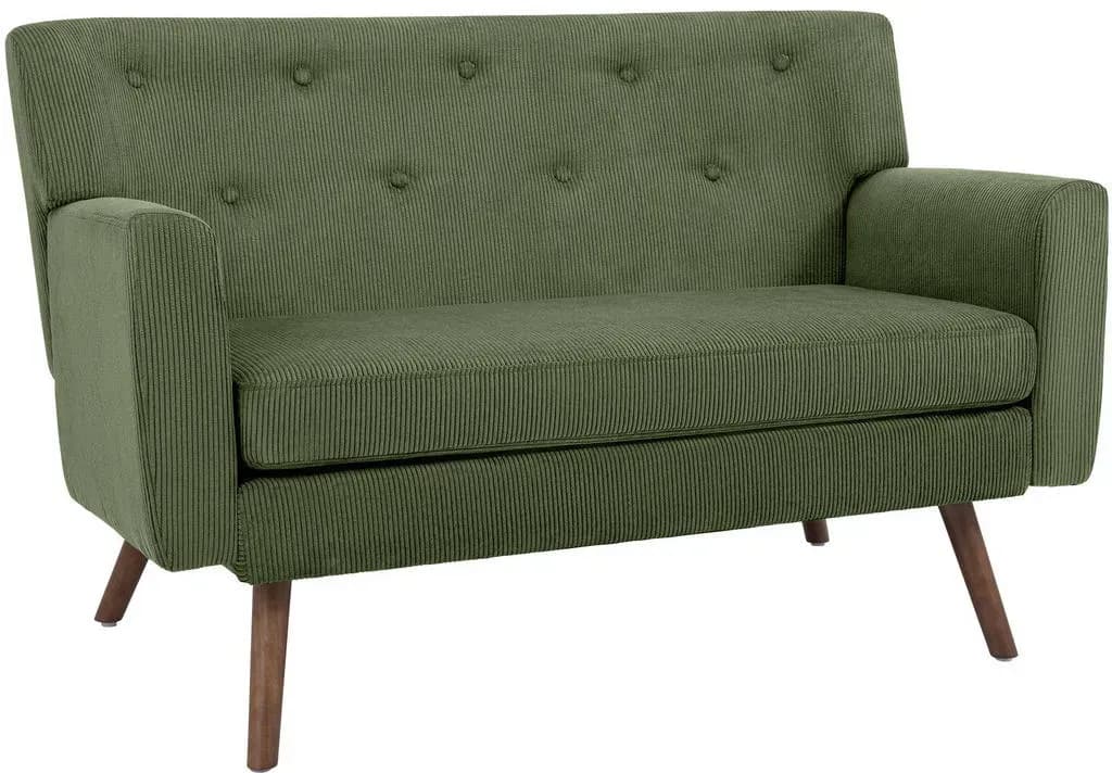 Sofa Cord 2-Sitzer Grün