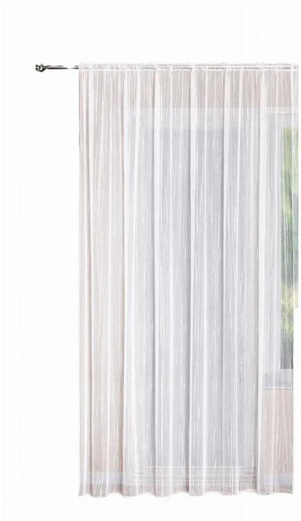 Isabella Kräuselband 245 x 300 cm Transparent/Weiß 1 St.