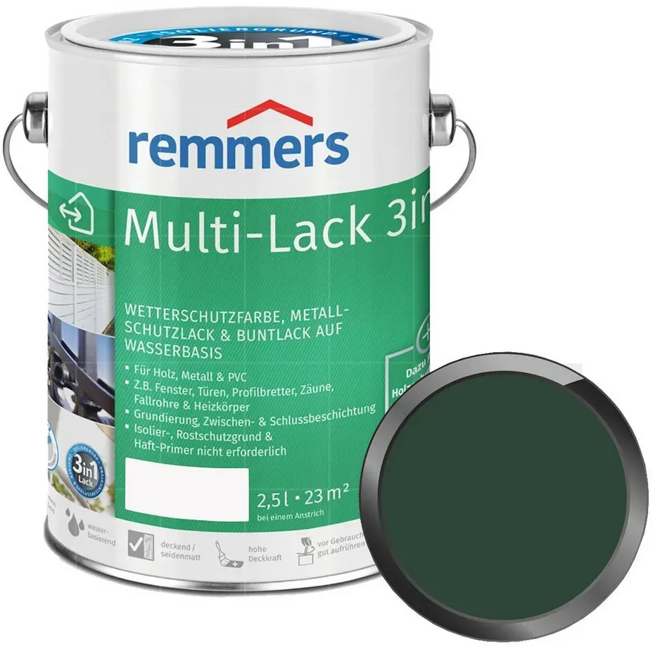 Multi-Lack 3in1 Moosgrün 2,5 l