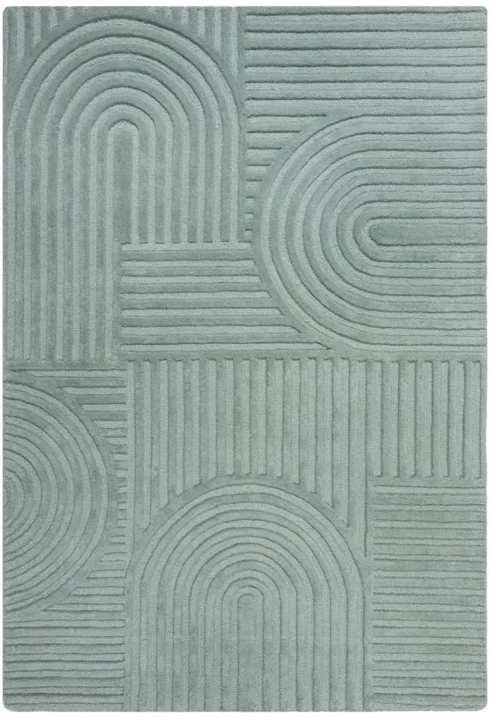 Leven Blake Wollteppich 160 x 230 cm Entenei-Blau